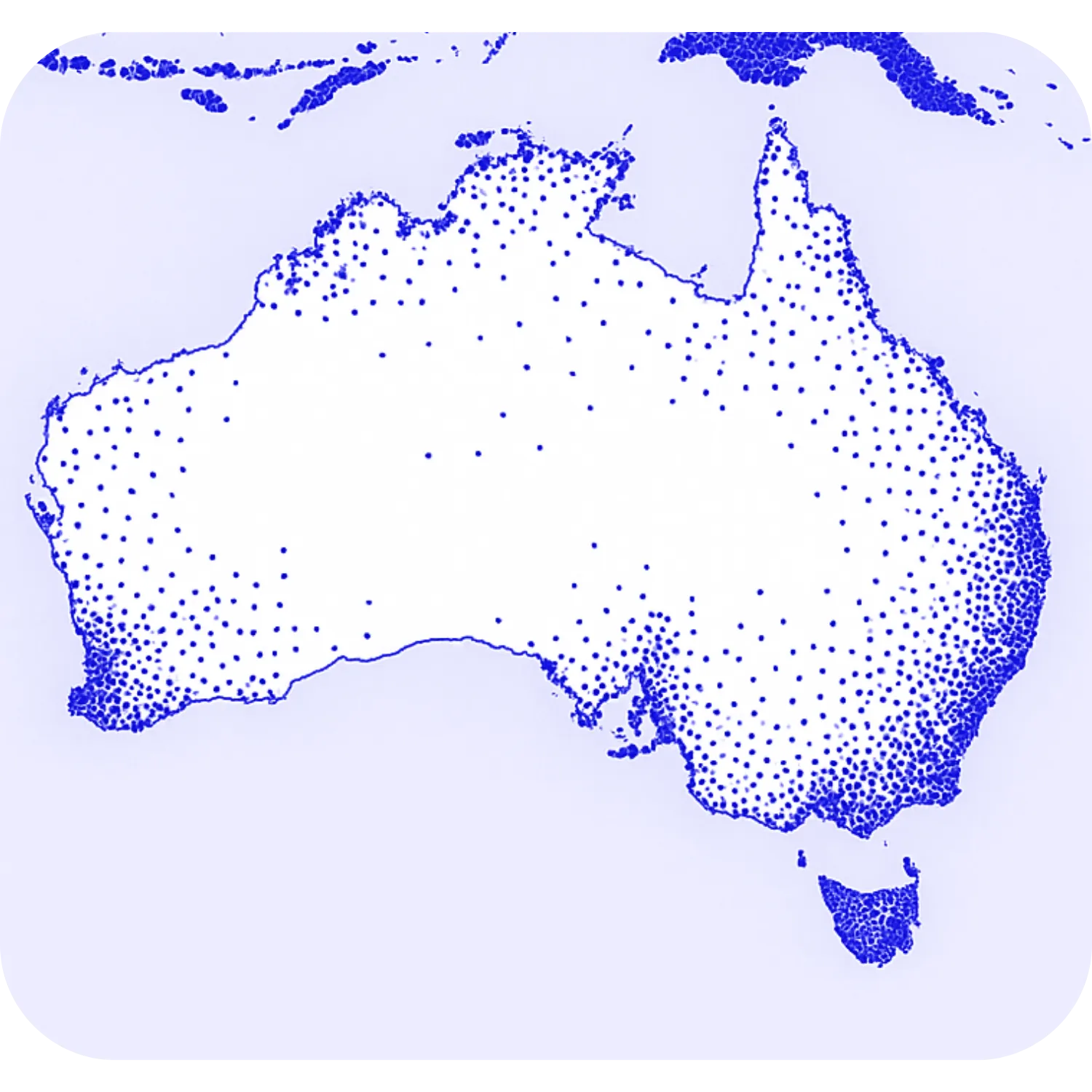 Australia panel map snapshot