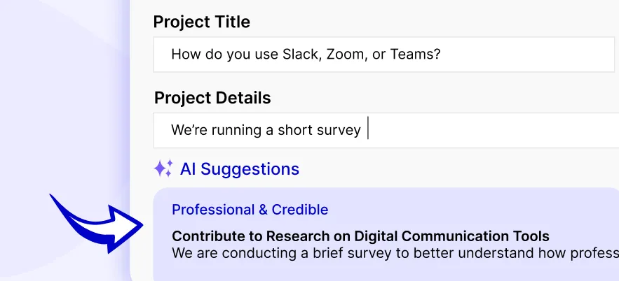 Illustration representing AI suggestions