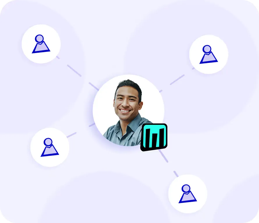 Dashboard showing multiple agency client recruitment projects