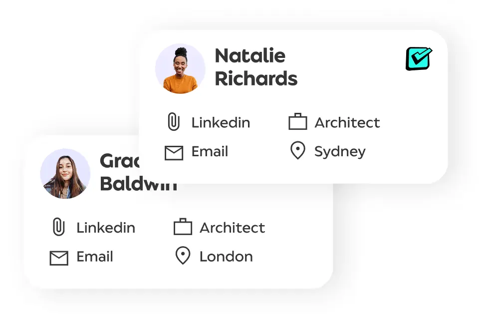 Respondent participant cards