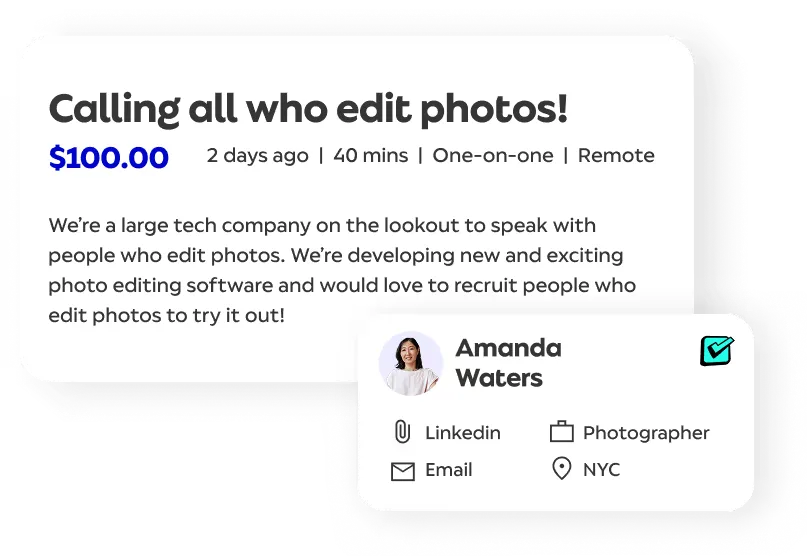 Browse available paid research studies on Respondent