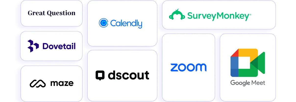 Partner and integration logos arranged in a mosaic