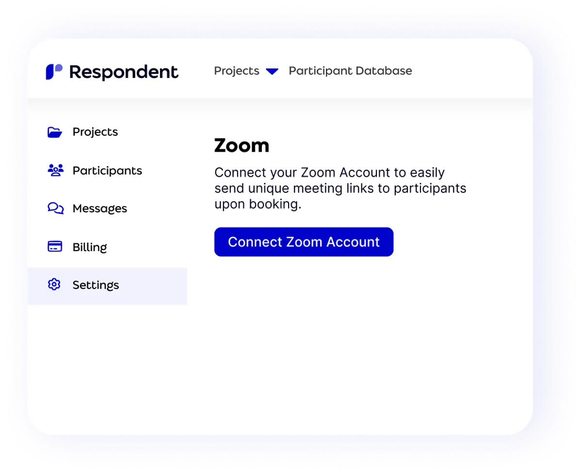 Respondent scheduling availability window