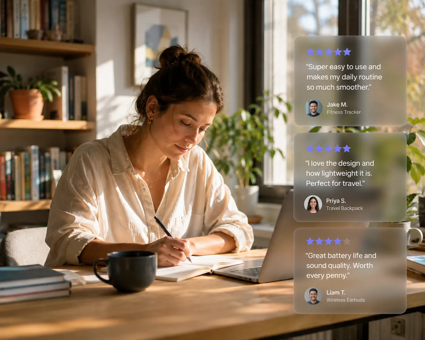 Exec-ready insights report on a laptop