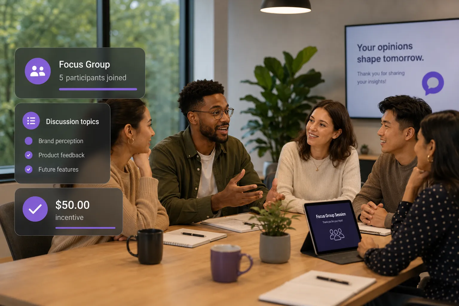 Diverse focus group session