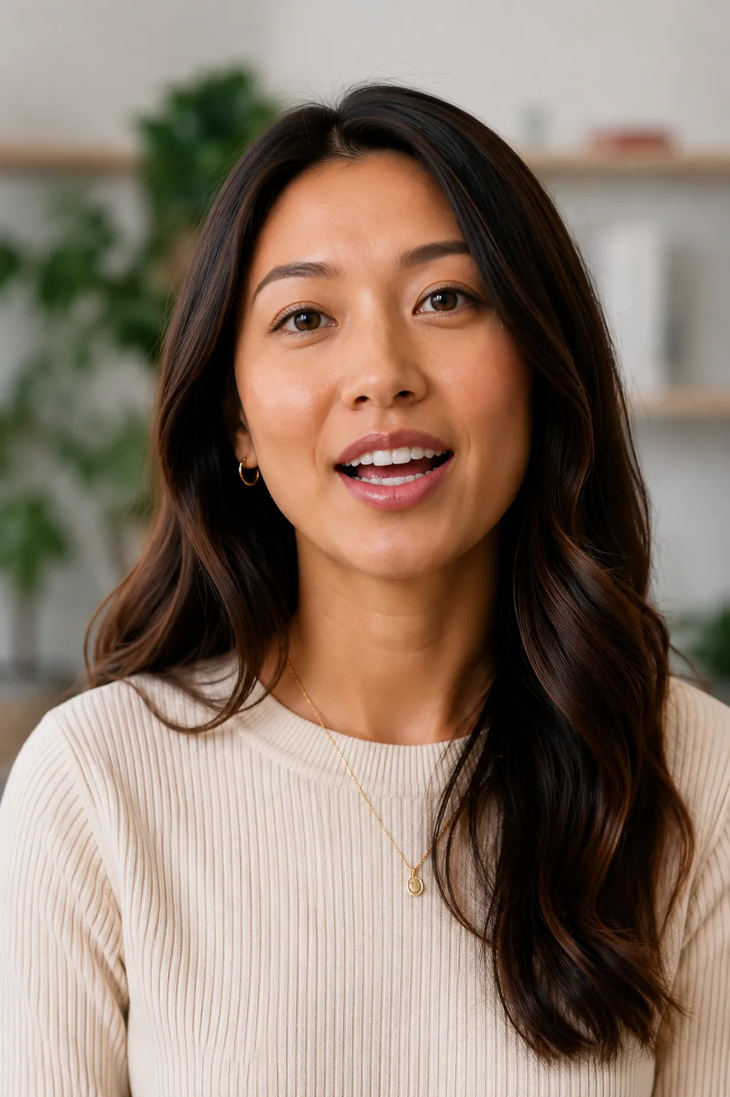 Maya being interviewed in a live AI-moderated session