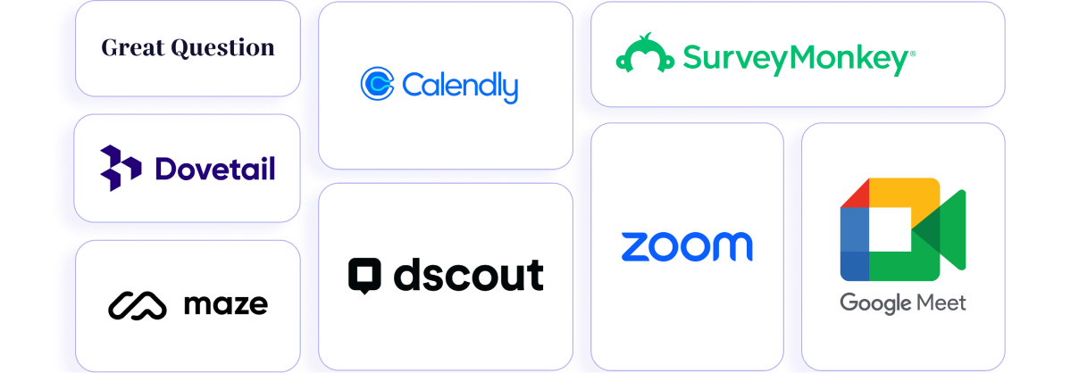 Partner and integration logos arranged in a mosaic