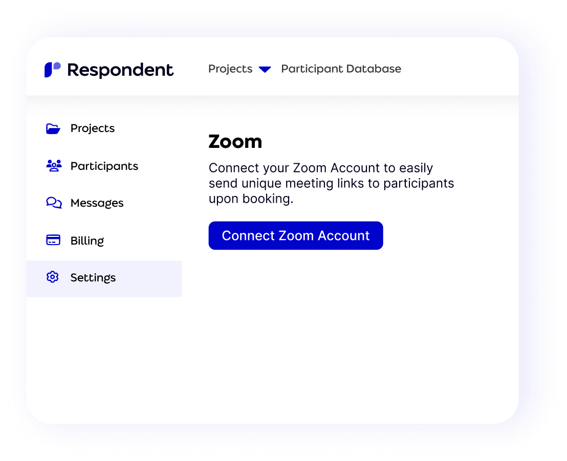 Respondent scheduling availability window